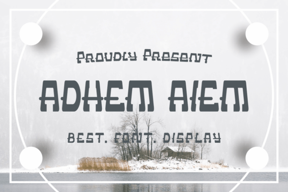 Adhem Aiem: A Bold Display Font for Modern Branding Projects