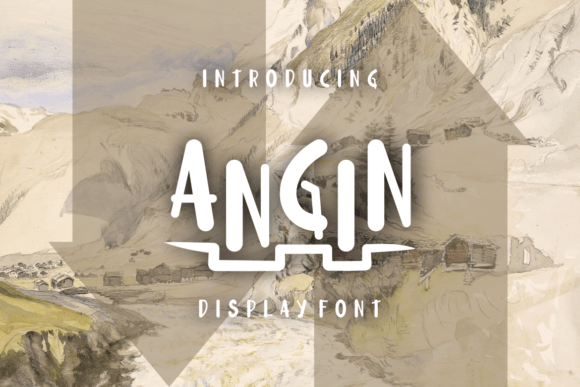 Angin: A Bold Display Font for Modern Marketing Visuals
