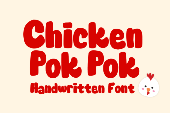 Chicken Pok Pok: A Craft Maker’s Go-To Display Font for Handmade Labels & Printables