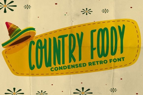 Country Foody: A Retro-Style Display Font That Elevates Brand Identity