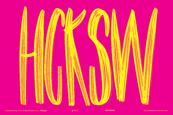 Hacksaw: The Condensed Display Font That Commands Attention in Digital Campaigns