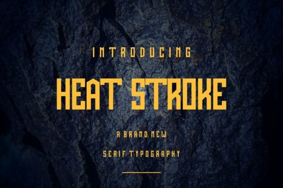 Heat Stroke: A Bold Display Font for Editorial Impact