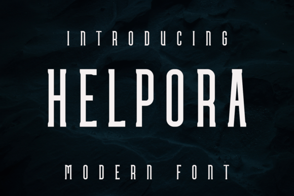 Helpora: A Dynamic Display Font for Modern Editorial Design