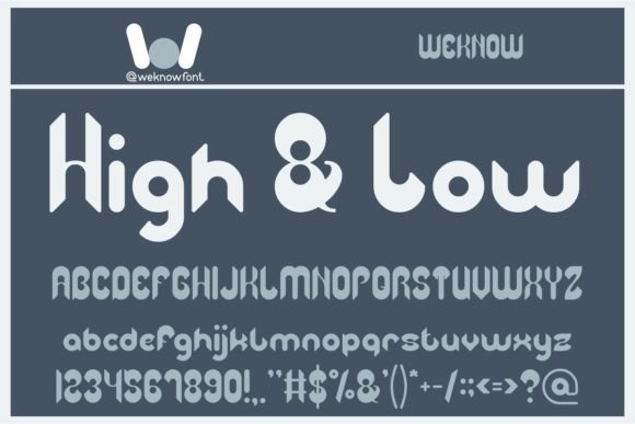 High and Low: A Stylish Display Font for Makers and Designers