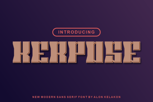 Kerpose: A Bold Display Font for Crafty Makers and Creative Sellers