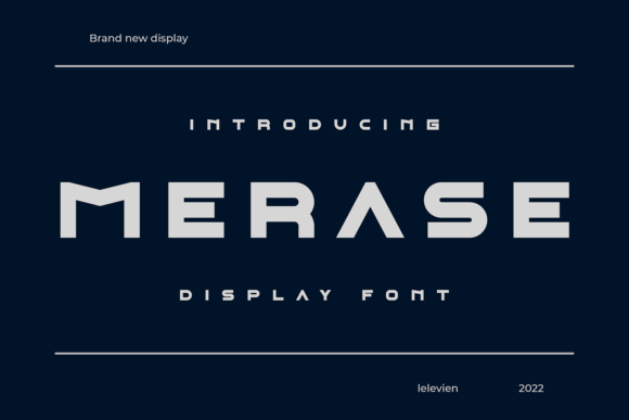 Merase: A Fresh Display Font for Modern Branding Projects