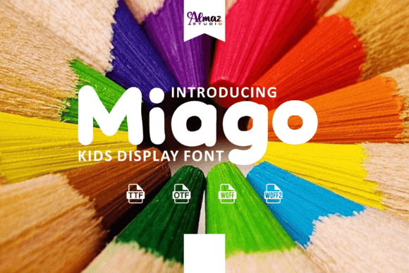Miago: A Sweet and Bold Brushed Font for Playful Branding Projects