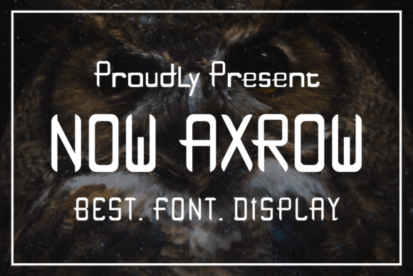 Now Axrow: A Display Font That Elevates Editorial Design