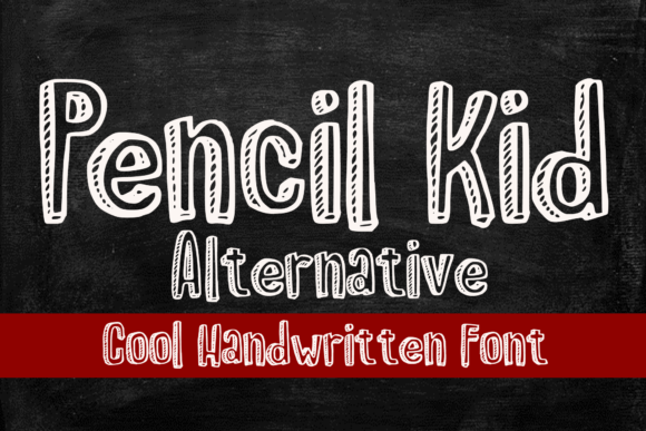 Pencil Kid Alternative: A Handwritten Display Font for Creative Web Design