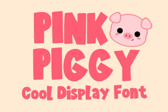 Pink Piggy: A Playful Display Font for Modern Web Design