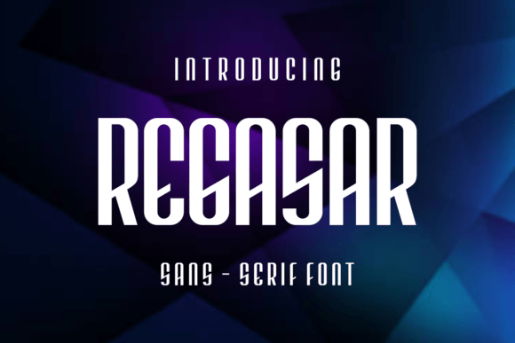 Regasar: A Dynamic Display Font for Modern Editorial Design