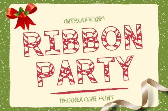 Ribbon Party: A Festive Font That Elevates Campaign Visuals