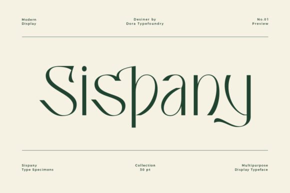 Sispany: How a Display Font Can Elevate Your Campaign Visuals