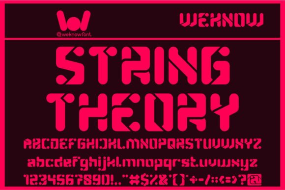 String Theory: A Techno Sci-Fi Display Font for Modern Editorial Design