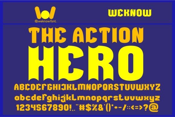 The Action Hero: A Bold Display Font for Web Designers
